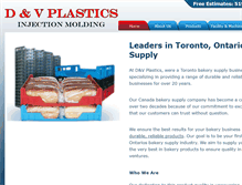 Tablet Screenshot of dandvplastics.com